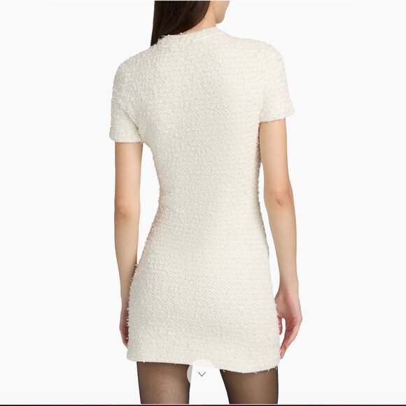 Self Portrait Textured Boucle Minidress NWT S Channel vibes soft yet structured - Picture 11 of 11